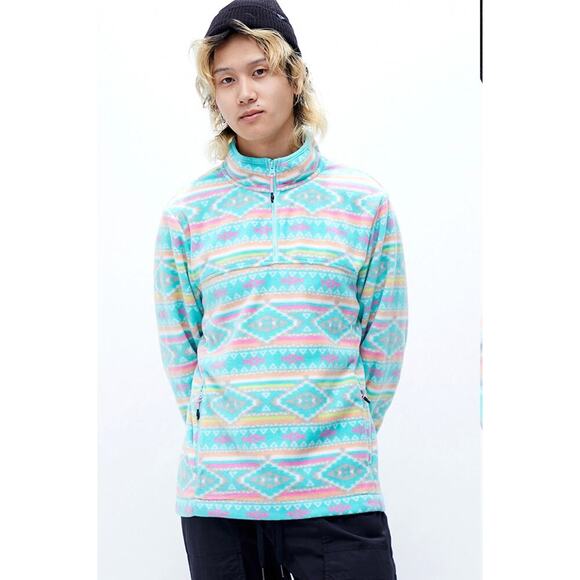Chubbies Recycled Flame Commander 1/4 zip Sweatshirt - Picture 1 of 5